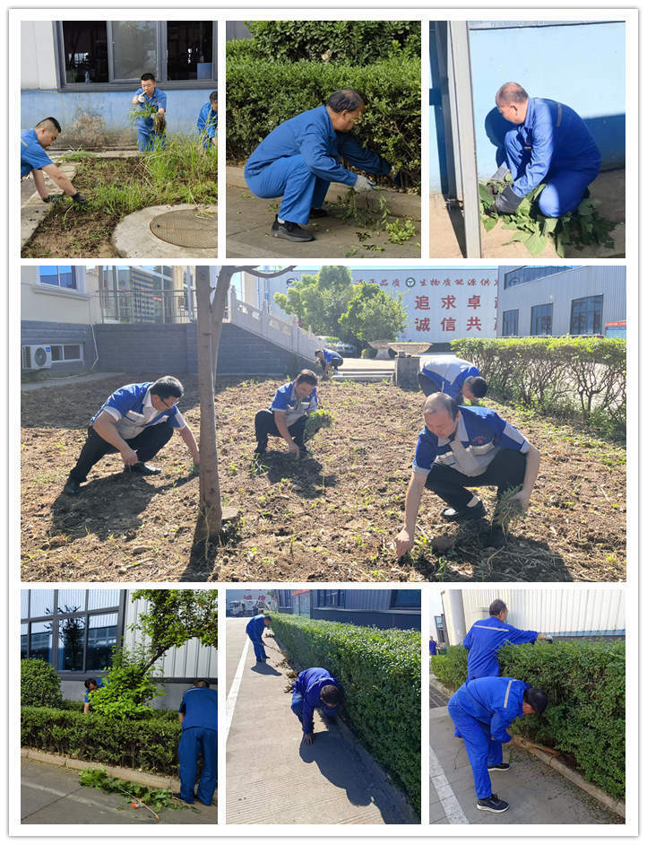 在公司領(lǐng)導的(de)帶領下,各部(bù)門積極投入廠(chǎng)區內外公共區域的清潔工作中,大(dà)家熱情高漲,分工合作 在公司領導的帶領下,各部門積極投(tóu)入廠區內外公共區域的(de)清潔(jié)工作中,大家(jiā)熱情高(gāo)漲,分工合(hé)作(zuò)