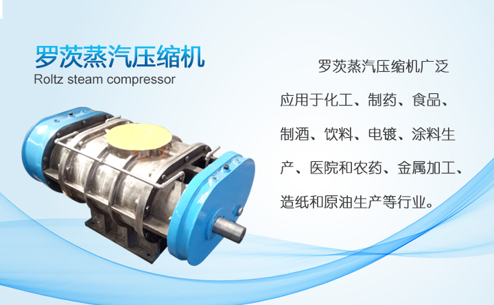羅茨式蒸汽壓縮機 羅茨式(shì)蒸汽壓縮機